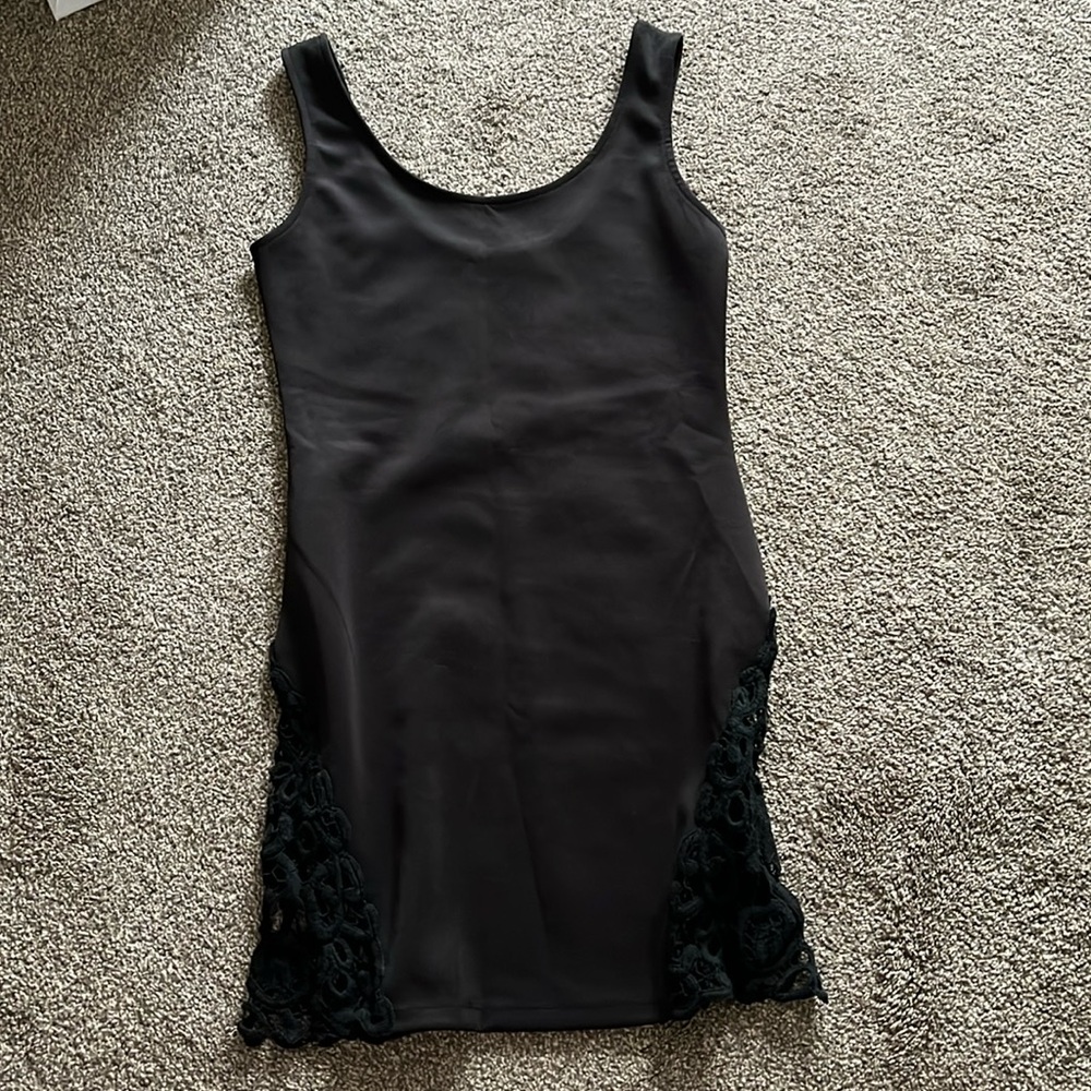 Akira size M black dress with cutouts